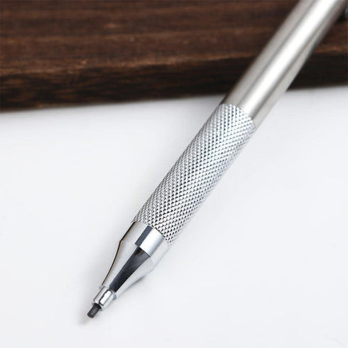 5Pcs Stainless Steel Mechanical Pencil HB Black Pencil Writing Supplies Sketch Drawing Automatic Pencil Stationey for Students...