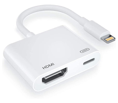 4K HDMI Adapter for iPhone, Apple Digital AV Adapter, 1080P Video & Audio Sync Screen Converter AV Adapter for iPhone, HDMI Converter to TV/Projec...