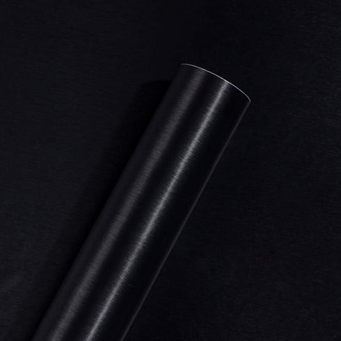 Self Adhsesive Vinyl Film Black Brushed Metal Stainless Steel Contact Paper for Dishwasher Fridge Refrigerator Stove Appliances Kitchen Cabinets C...