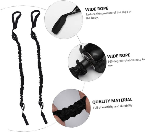 4Pcs Abdominal Wheel Elastic String fitness exercise bands Ab Roller Ropes resistance rope exercise resistance bands Ab Wheel Roller Straps Cloth ...