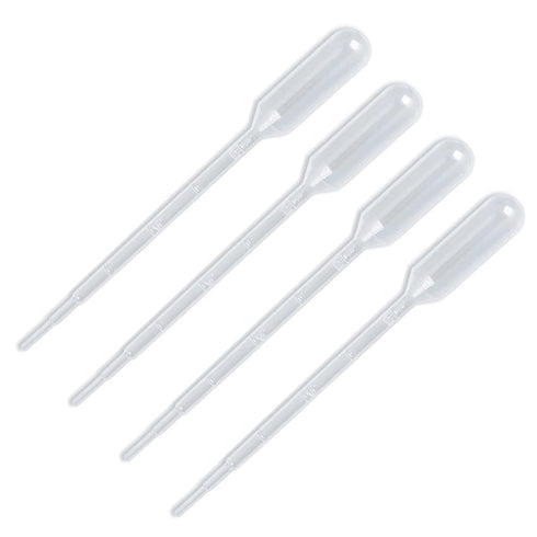 Transfer Pipettes, 100 Pack Clear Plastic Disposable Liquid Droppers, Graduated Pipetting for Laboratory Experiment (2 ML, 100)...