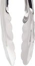 Chef Craft Set of 2 (1-9" & 1-12") Stainless Steel Clam Shell Food Service Tongs with Sliding Rings. Quality Construction, Dishwasher Safe, Silver...