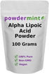 Alpha Lipoic Acid Powder (RS-ALA, Pure ALA) (Multiple Sizes) Antioxidant (100 Grams) Scoop Included...
