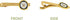 Desert Cactus United States Navy Tie Bar Logo Formal Occasion Standard Length Width (Main Seal)...