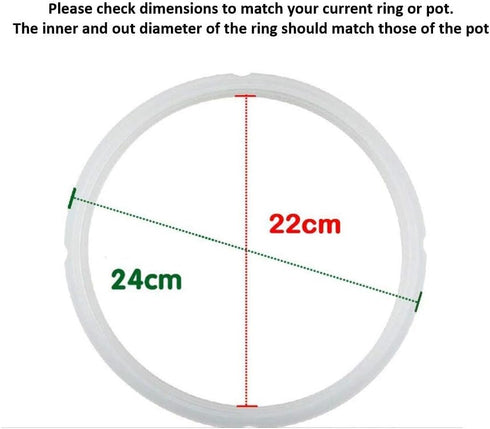 Electric Pressure Cooker Sealing Ring or Seal Ring or Sealing Gasket- For Many 5 Liter, 6 Liter, 5 Quart, and 6 Quart Electric Pressure Cookers. P...