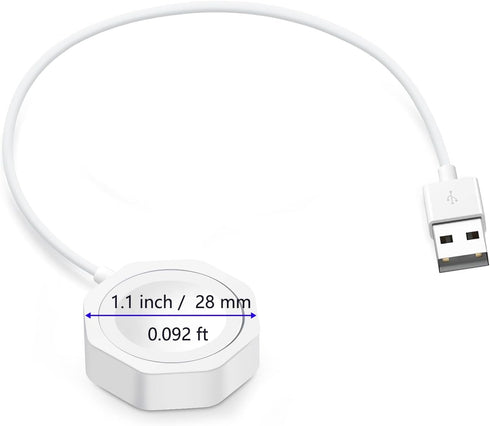 Short Watch Charger Compatible with Apple Watch Charger, USB Cord Fast Wireless Charging Compatible for Watch 9/8/7/6/SE2/SE/5/4/3/2 (0.78ft/24cm)...