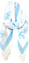 Rosemarie & Jubalee Women's Ships Ahoy Nautical Anchor Fashion Wrap Scarf, 72"...