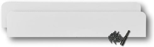 Eagle 1 Rain Gutter Valley Splash Guards, Straight or Bent (2 Per Order) includes Screws and 1/4" Bit Driver (Classic Straight, White)...