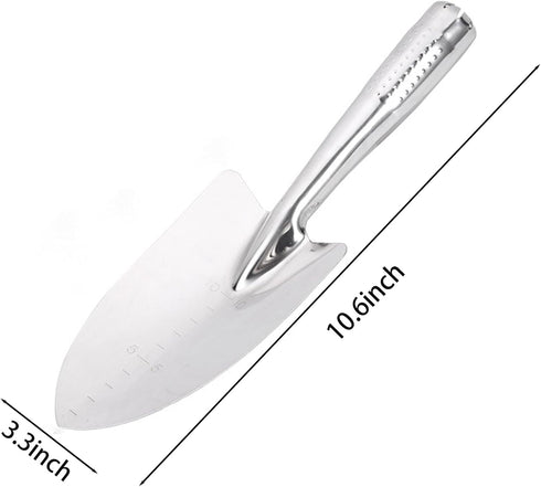Super Strong Garden Trowel Hand Shovel Stainless Steel Rust Resistant Ergonomic Grip Perfect Tool for Gardening, Weeding, Transplanting and Diggin...