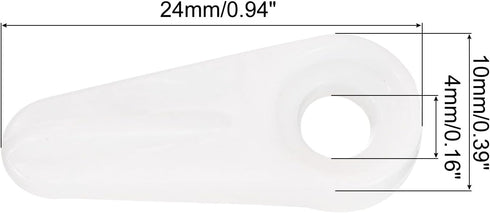 uxcell 20 Pieces Picture Frame Turn Button, 24X10mm for Hanging Pictures Photos Drawing Crafts, Plastic with 20Pcs Screws Hardware Backing Clips W...