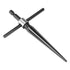 Handheld T Shape Tapered Hex Reamer Bridge Pin Hole Carbon Steel, Handle Drilling Tool for Taper Holes on Top of Planks, Chamfering, Screw Sinking...