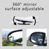 2PCS Car Blind Spot Mirror, 360 Degree Adjustabe HD Glass Blind Spot Mirrors, Fan-Shaped Automobile Rear Blind Spot Mirror Car Exterior Accessorie...
