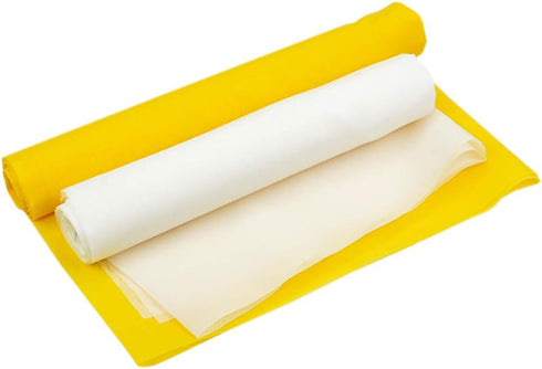 Silk Screen Printing Mesh, 100/110/120/140/160/180/200/250/300Mesh, White Yellow for Screen Printing Machine Equipment Accessories, Filter Paintin...
