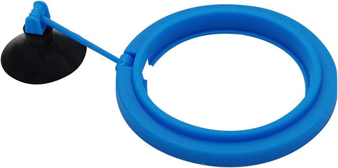 zhuohai Fish Feeding Ring Floating Food Feeder Circle with Suction Cup Easy to Install Aquarium (Round)...
