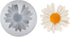 White Flower Silicone Molds Daisy Fondant Mold Daisy Chrysanthemum Mould Flower Silicone Fondant Molds for DIY Cake Decoration Chocolate Candy Pol...