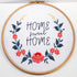 Embroidery Starter Kits with Sweet Home Pattern and Instructions, Plastic Embroidery Hoops,Threader,Color Threads and Needles,Embroidery Kit for B...