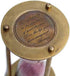 Brass Hourglass with Inspirational Quote Go Confidently by Thoreau, Timeless Sand Timer with Premium Leather Storage Case, Motivational Gift for D...