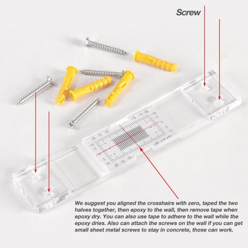 Crack Monitoring Record, Standard Tell-Tale Crack Monitor for the Standard and Corner Tell-Tale (1PCS)...