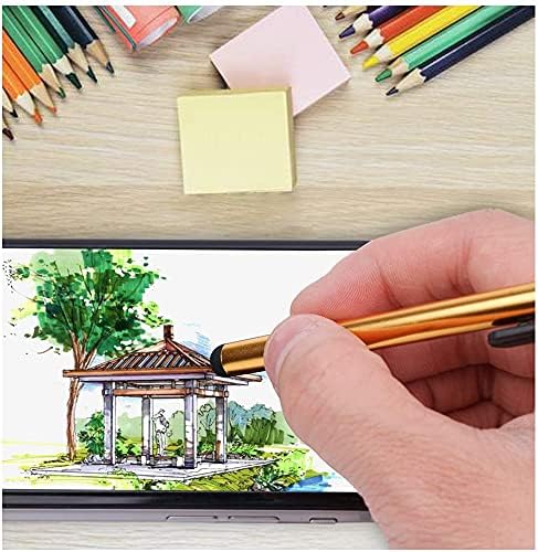 12 Pack Universal Capacitive Stylus Pen Portable Multicolor Touchscreen Stylus Pens Compatible with Apple iPhone 5 /5S/ 5C /6/7/11 Plus iPad Galax...
