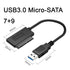 chenyang Micro SATA 16Pin to USB 3.0 Adapter Cable for 1.8 inch Hard Drive HDD/SSD Data Transfer External Hard Drive Converter 10cm...