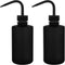 stonylab LDPE Chemical Wash Bottle, 2-Pack Watering Tool Safety Black Plastic Squeeze Bottle Lab Rinse Bottle with Scale Labels and Narrow Mouth S...