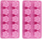 Set of TWO Animal Dog and Cat Paw Print Silicone Baking Pan flexible Baking Mold Dog Puppy Treat Cookie Pet Oven safe...