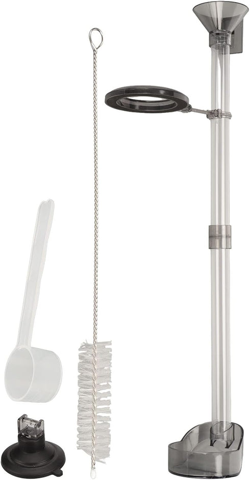 Fish Shrimp Feeder Tube and Plate Set, Feeding Tube Brush,Fish Feeding Tube Dish Multifunctional Plastic Fish Shrimp Feeder with Bowl for Aquarium...