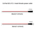 DC5.5x2.1mm, Barrel Connector, Pigtail DC Power Connector, 1V-36V Power Adapter 0.8 Flat Thick and Thickened (1ft-3 Pair Pack)...