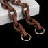 Xiazw Short Resin Bag Purse Handle Strap Replacement?Bag Decoration Chain?Bag Accessories Charms (Light Brown)...