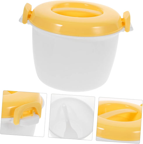 Rice Cooker Rice Maker Cooker Micro Food Steamer Microwave Mini Food Steamer Induction Heater Tool Rice Making Tool Oven Rice Steamer Oatmeal Trav...