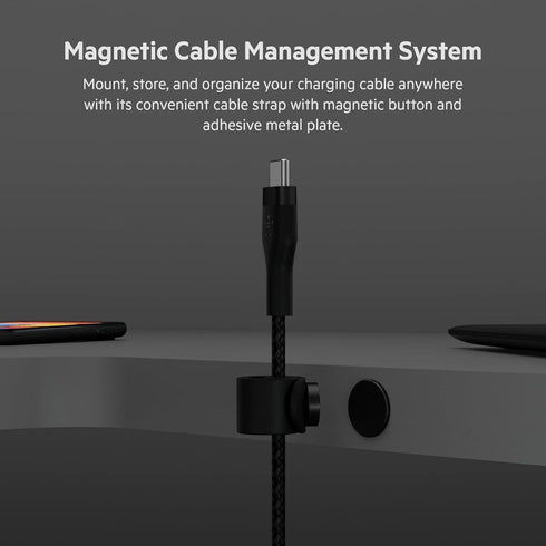 Belkin BoostCharge Pro Flex Braided USB-C to USB-A Cable (2M/6.6FT), Type C to A Cable USB-C USB-IF Certified Fast Charging Cable for iPhone 15, i...