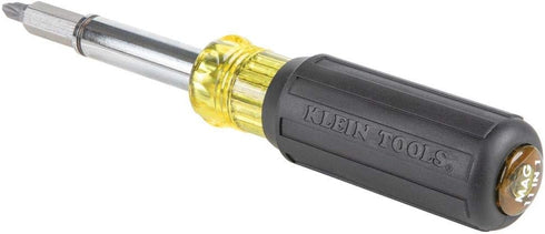 Klein Tools 32500MAG Magnetic Multi-Bit Screwdriver / Nut Driver, 11-in-1 Multi Tool with 8 Bits, 3 Nut Driver Sizes, Cushion Grip Handle...