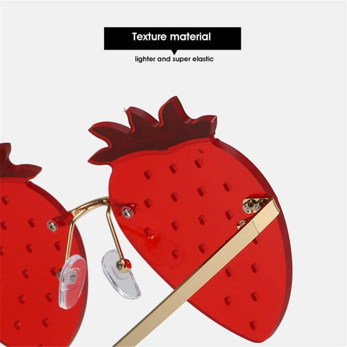 Unique Ladies Strawberry Sunglasses Cute Sunglasses Are Used For Party Carnival Halloween Christmas Glasses...