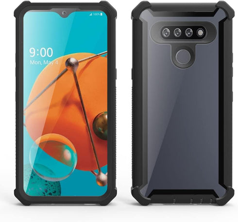 Asuwish Phone Case for LG K51/Reflect LTE/Q51 Cover Shockproof Proof Full Body Protective Heavy Duty Hybrid Dual Layer Cell Accessories LGK51 K 51...