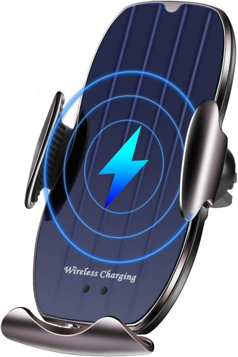 Wireless Car Charger, 10W Car Smart Sensor Wireless Charger Phone Holder for iPhone12 11/ Pro/XS/XR/ 8 Plus, Samsung S10 /S9 / Note10 / Note9, etc...