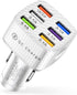 Car Charger Adapter, 6 Ports USB QC3.0 Fast Phone Charger, 32V Upgraded Quick Charging Adapter Compatible with iPhone 13/13 Pro Max/12/XS/XR, Sams...