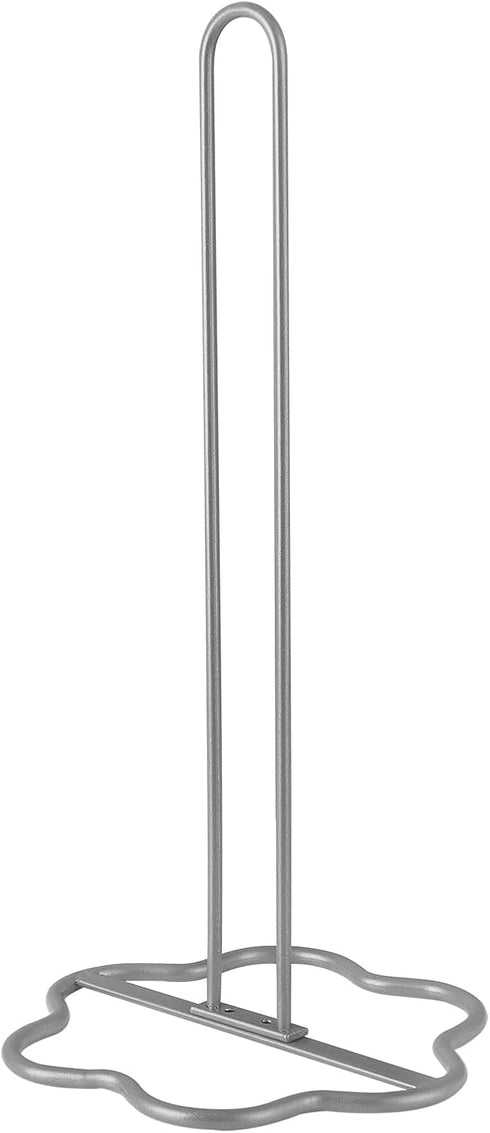 Paper Towel Holder Countertop, Kitchen Paper Towel Stand for Kitchen Organization and Storage, All Metal Sturdy Roll Dispenser, Gray...