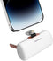 Small Portable Charger for iPhone,5000mAh Mini Power Bank with Built in Cable/Metal Stand,External Cute Battery Pack Compatible with iPhone 14/13/...