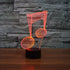 3D Music Note Night Light Remote Control Power Touch Table Desk Optical Illusion Lamps 16 Color Changing Lights Home Decoration Xmas Birthday Gift...
