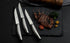 Steak Knives, Steak Knife Set of 4, German Stainless Steel Steak Knife Serrated, Silver...
