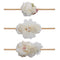 Baby Girl Floral Headband Nylon Flower Crown Elastic Hairband 3pcs Hair Accessories Gift for Girls, 2#, stretchy size...