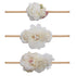 Baby Girl Floral Headband Nylon Flower Crown Elastic Hairband 3pcs Hair Accessories Gift for Girls, 2#, stretchy size...