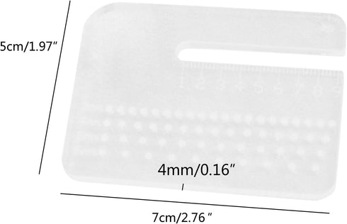 2 Pcs Acrylic Punching Aid Plate For Help Leather Hole Punches Leather Stitching Aid Plate Leathercraft Stitching Tool Multi Functional Leather To...