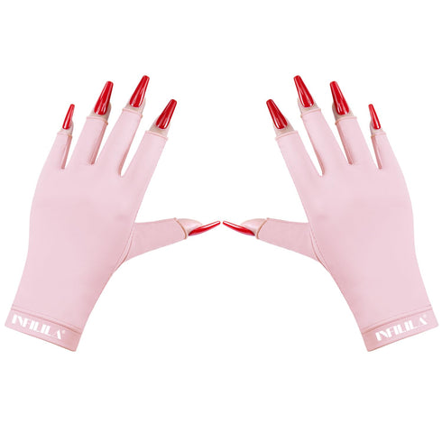 NXJ INFILILA UV Gloves for Nails, Anti UV Light Gloves for Gel Nails, Professional UPF 99+ UV Protection Gloves for Gel Manicure Skin Care Fingerl...