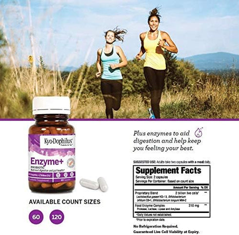 Kyo-Dophilus Probiotic Plus Enzymes, 120 Capsules...