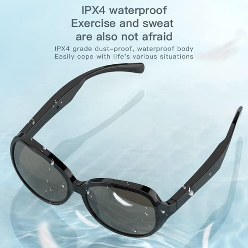 F07 Smart Glasses,Wireless Bluetooth Smart Sunglasses,IP4 Waterproof,Open Ear (Music&Call) for Smart Devices - Blue Light Blocking,Connect Mobile ...