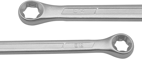 4-Pcs Star Wrench Set E-Torx Box Wrench Set Tork E-Ring Spanner Set E6 E8 E10 E12 E14 E18 E20 E24...