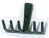 6 Teeth Mini Garden Rake Head for Kids Hard Rake Head Only Dark Green...