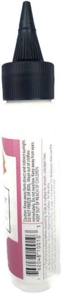 Glue Designer Dries Clear Adhesive 2 oz with Ultra Fine Metal Tip...