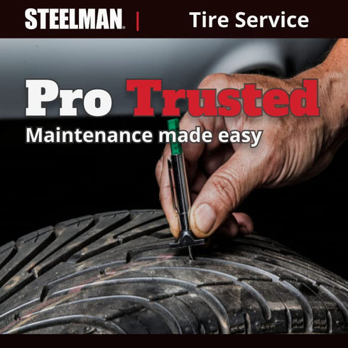 Steelman Color Coded Tread Depth Gauge, Quickly Identifies Amount of Tread on Tires, Reads in MM and 32nds...